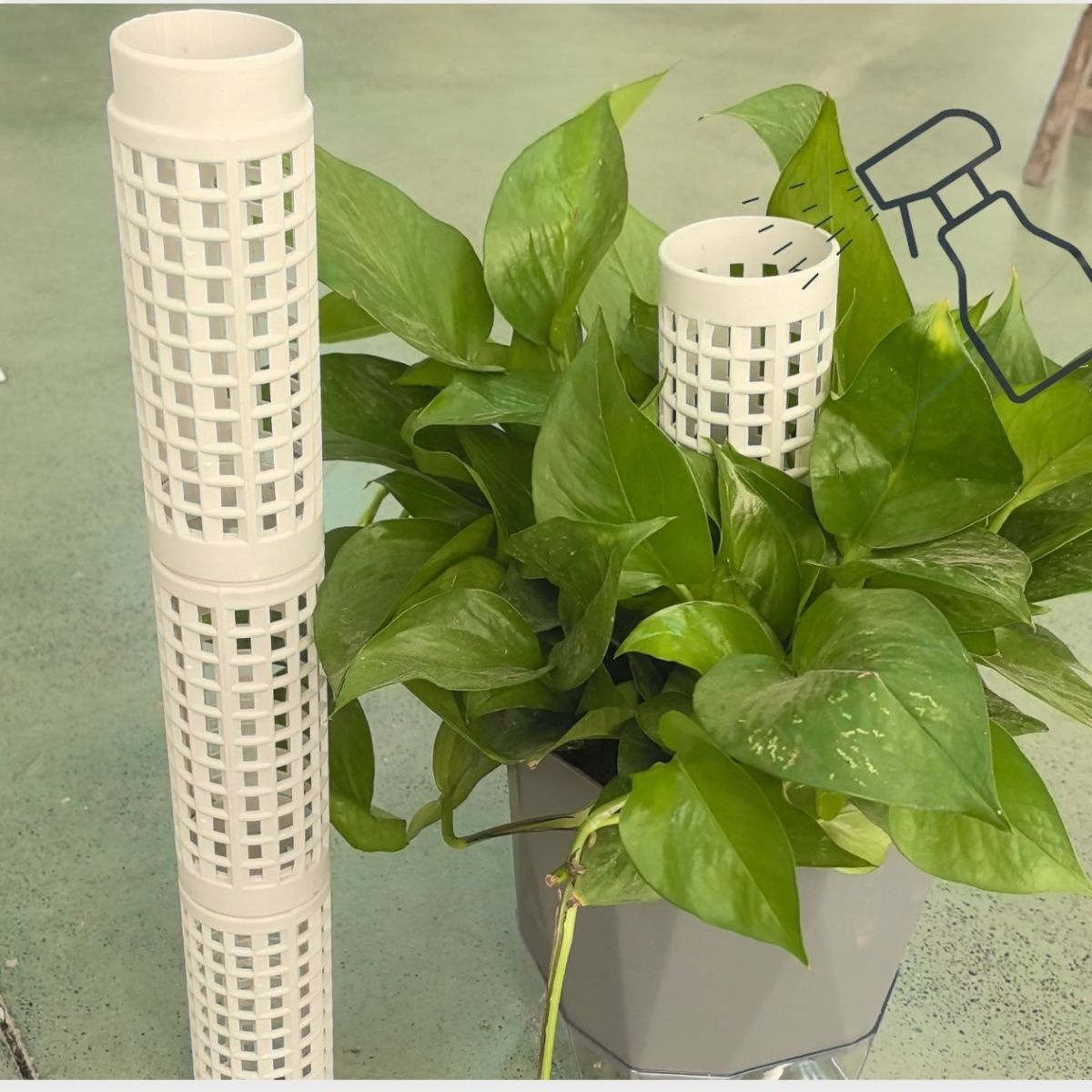 Tree Stand Ladder - 3pcs Plastic Moss Pole, Each 5.5