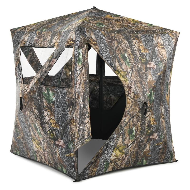 Hunting Outdoors - Portable Hunting Blind with Ground Stakes