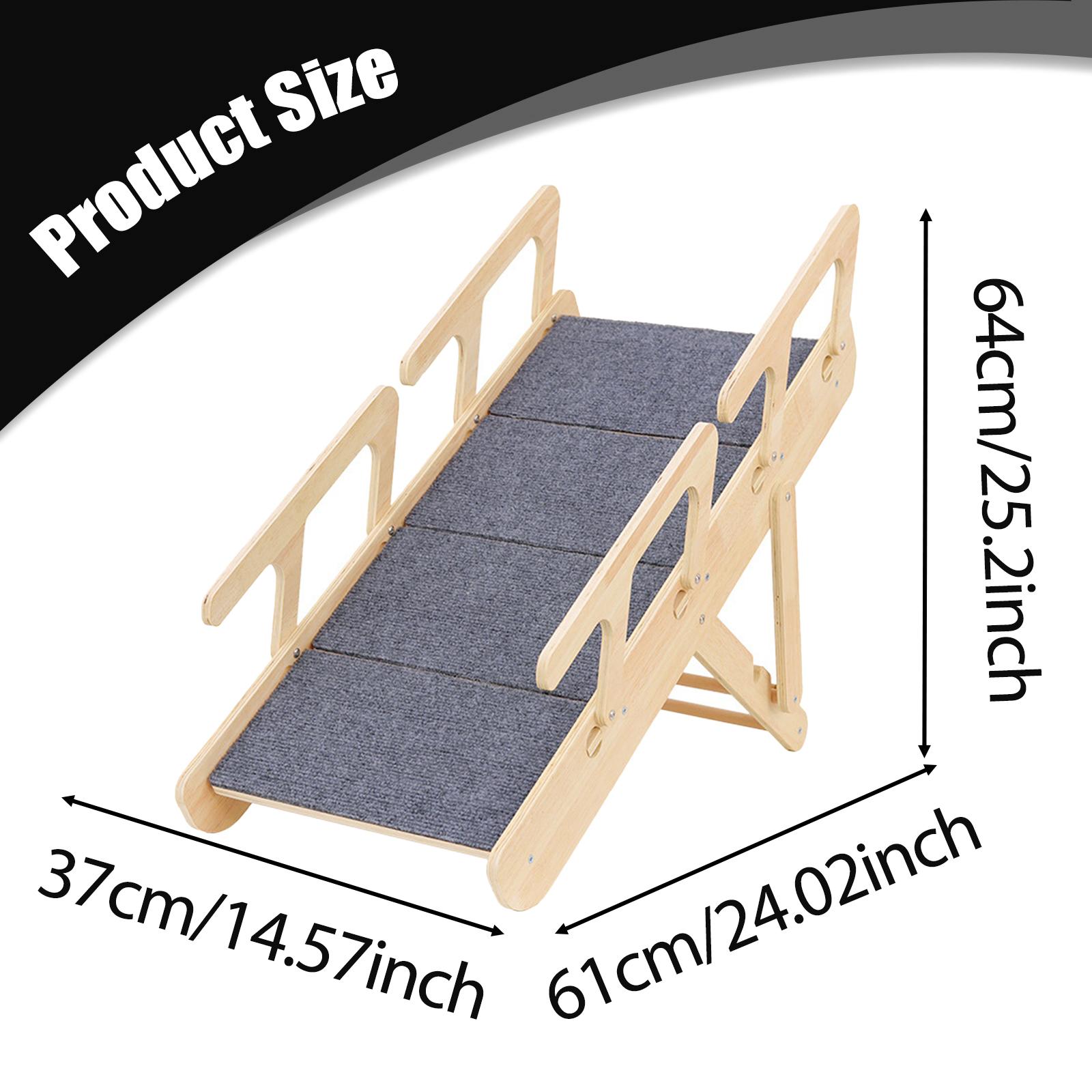 Tree Stand Ladder - Folding Pet Stairs Wood Dog Ladder
