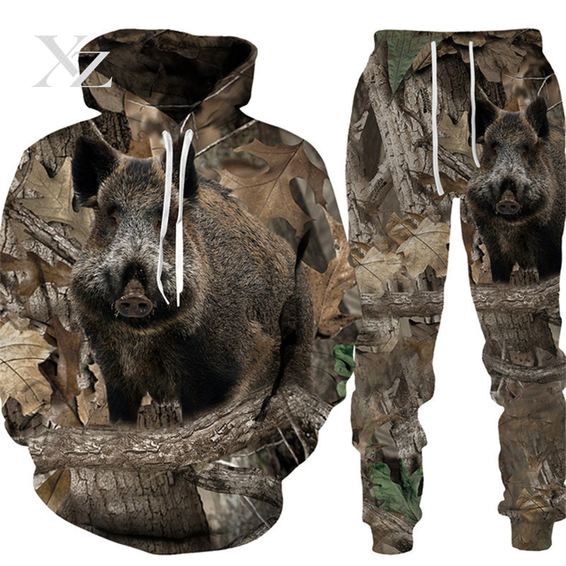 Hunting And Outdoor Shop - Premium Men's Camouflage Hunting Animal Tracksuit