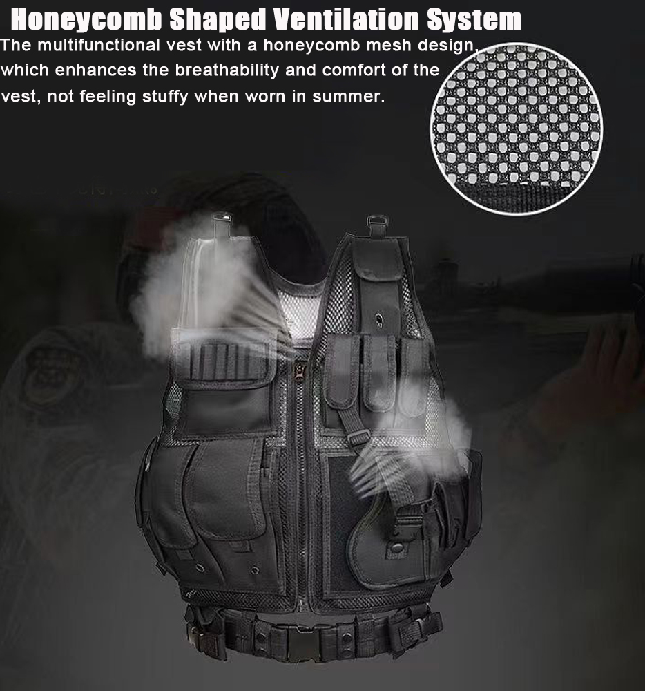 Adjustable Molle Tactical Vest - Hunting Outdoor Game 评论和价格