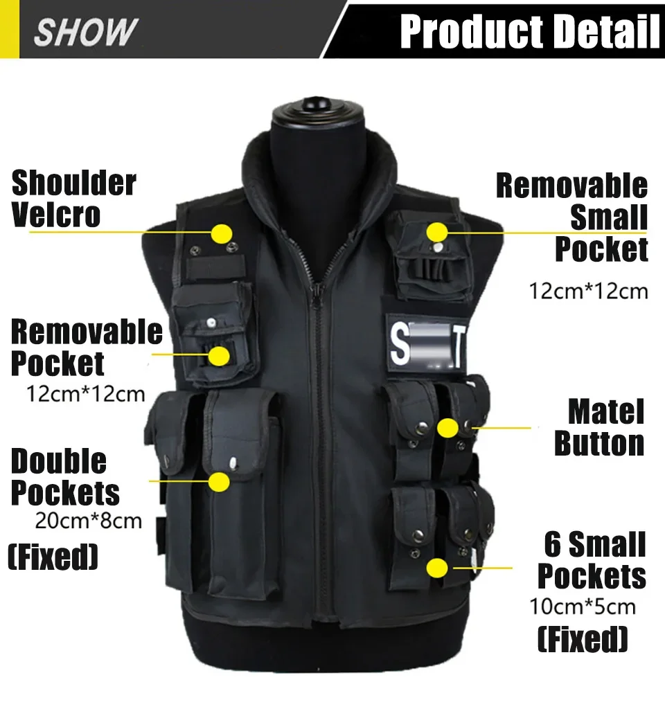 Multi Pockets Tactical Vest Hu - Hunting Outdoor Game 评论和价格