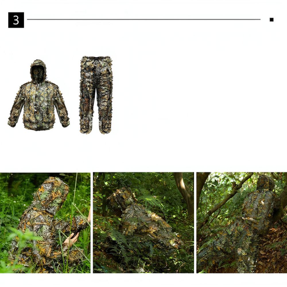 Tactical 3D Dry Leaf Ghillie C - Outdoor Hunting Photography 评论和价格