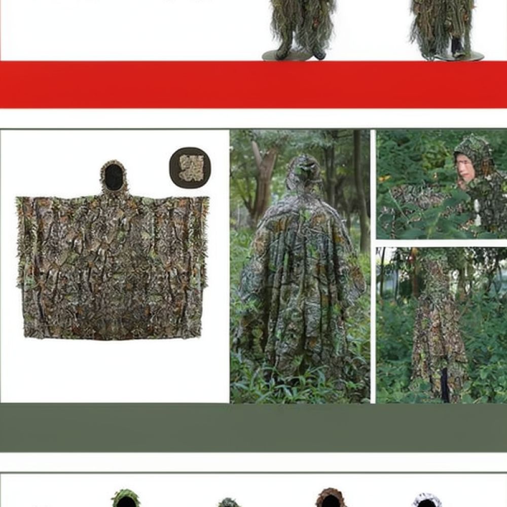 Tactical 3D Dry Leaf Ghillie C - Outdoor Hunting Photography 评论和价格