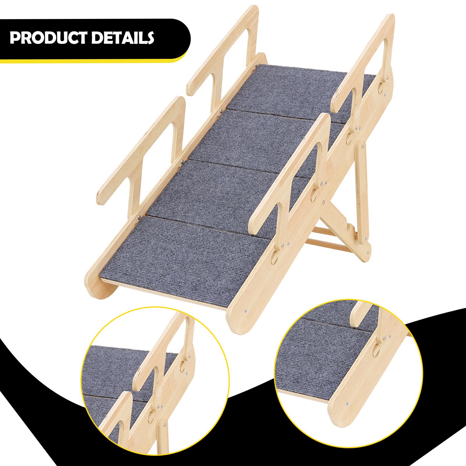 Folding Pet Stairs Wood Dog La - Tree Stand Ladder 评论和价格