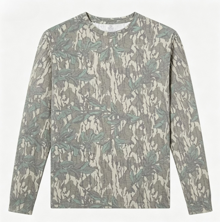 Camo Long Sleeve T‑Shirt Tree  - Hunting Outdoors 评论和价格
