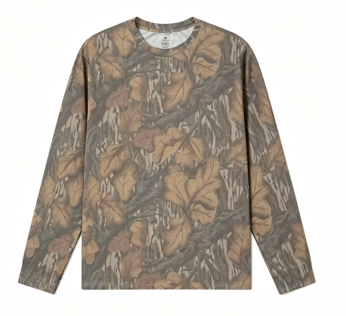 Camo Long Sleeve T‑Shirt Tree  - Hunting Outdoors 评论和价格