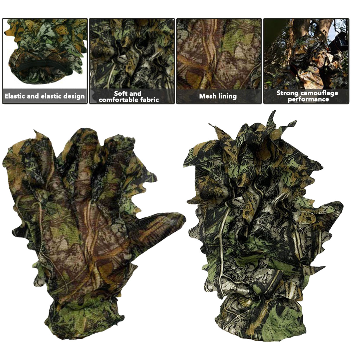 3D Camouflage Leaf Hunting Glo - Outdoor Hunting Photography 评论和价格